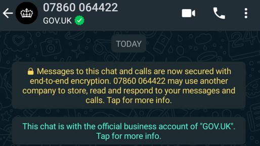 英国政府在WhatsApp上启动冠状病毒聊天机器人