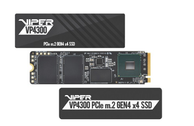 Viper Gaming VP4300 NVMe SSD提供了创新的PCIe Gen 4速度