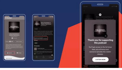 Spotify向竞争对手Apple推出播客订阅