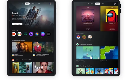 谷歌的安卓平板电脑娱乐空间可将视频游戏和书籍放在一个地方