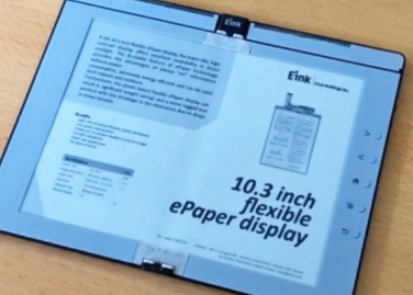 EInk折叠式电子阅读器的最新原型机已于本周揭晓