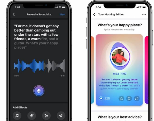 Facebook宣布推出新的以音频为中心的产品