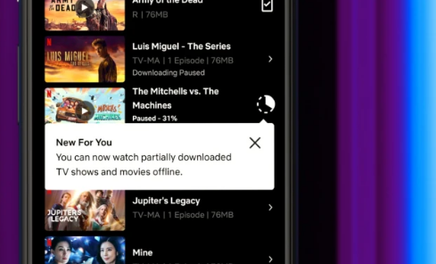 您现在可以在Netflix上观看部分下载的节目