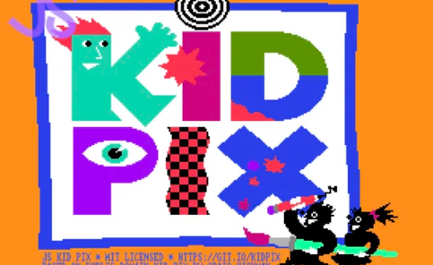 使用这款KidPix网络应用程序像1989年一样绘画