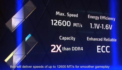 威刚展示速度极快的12,600 MTps DDR5模块