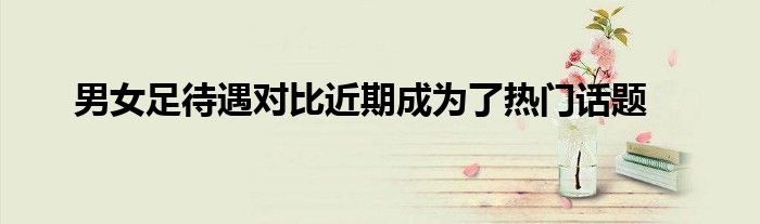 男女足待遇对比近期成为了热门话题