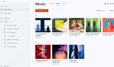 新的WindowsMediaPlayer现在允许用户管理音乐库