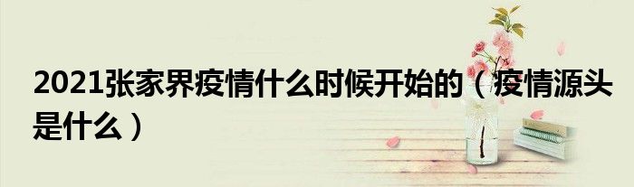 2021张家界疫情什么时候开始的(疫情源头是什么)