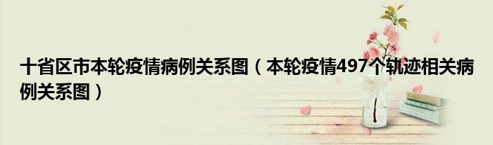 十省区市本轮疫情病例关系图(本轮疫情497个轨迹相关病例关系图)