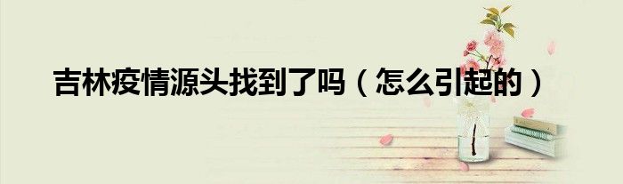 吉林疫情源头找到了吗(怎么引起的)