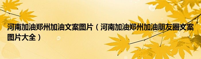 河南加油郑州加油文案图片(河南加油郑州加油朋友圈文案图片大全)