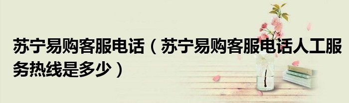 苏宁易购客服电话(苏宁易购客服电话人工服务热线是多少)