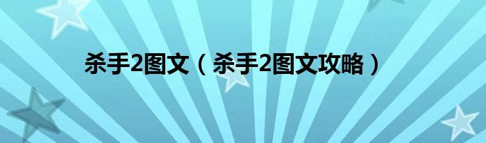 杀手2图文(杀手2图文攻略)