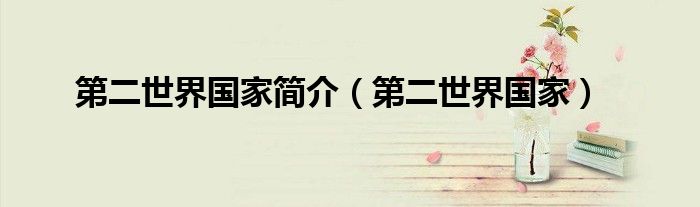 第二世界国家简介(第二世界国家)