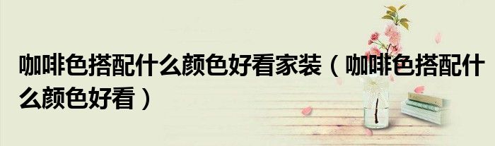 咖啡色搭配什么颜色好看家装(咖啡色搭配什么颜色好看)