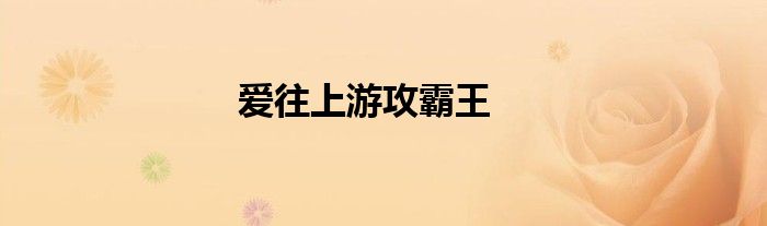 爱往上游攻霸王