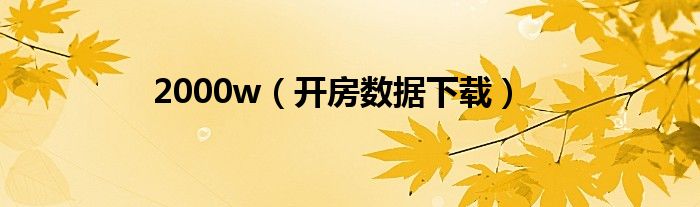 2000w(开房数据下载)