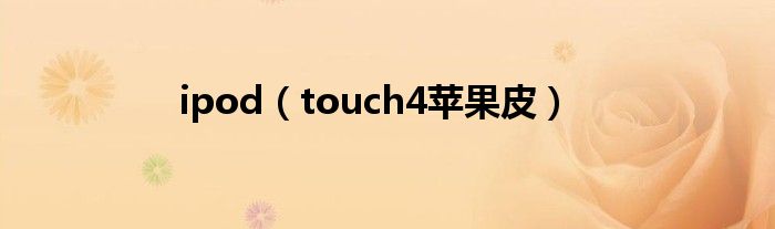 ipod（touch4苹果皮）
