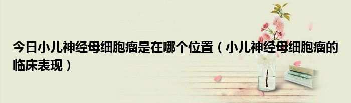 今日小儿神经母细胞瘤是在哪个位置(小儿神经母细胞瘤的临床表现)