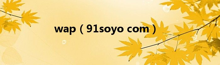 wap(91soyo com)