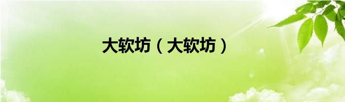 大软坊（大软坊）