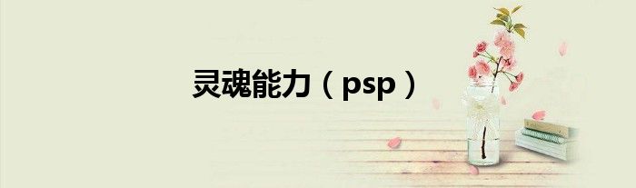 灵魂能力(psp)