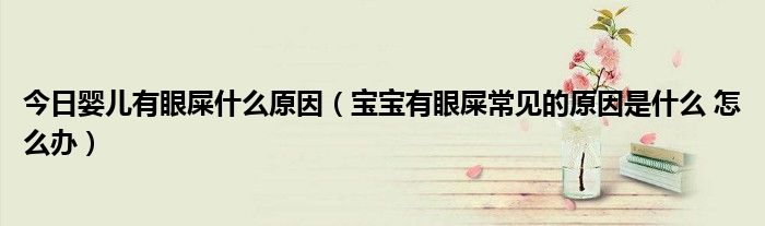 今日婴儿有眼屎什么原因(宝宝有眼屎常见的原因是什么 怎么办)