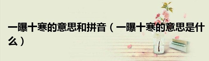 一曝十寒的意思和拼音（一曝十寒的意思是什么）