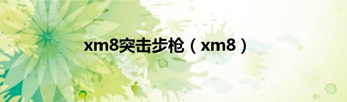 xm8突击步枪(xm8)
