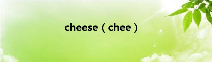 cheese(chee)