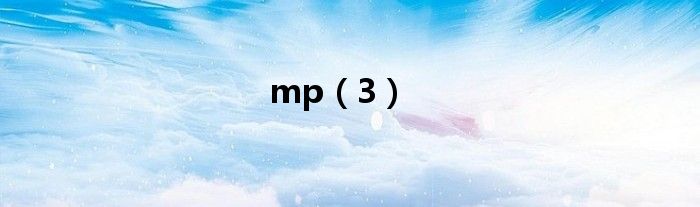 mp（3）