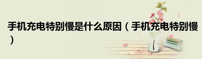 手机充电特别慢是什么原因(手机充电特别慢)