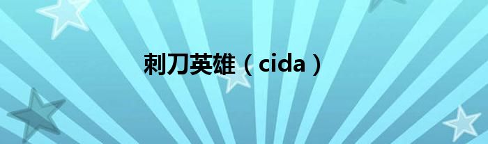 刺刀英雄(cida)