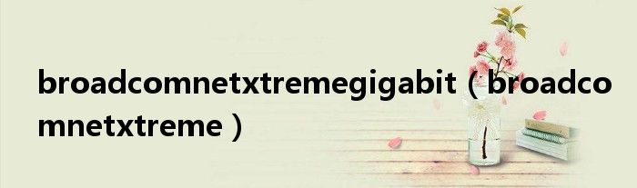 broadcomnetxtremegigabit(broadcomnetxtreme)