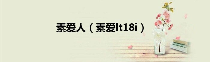素爱人(素爱lt18i)