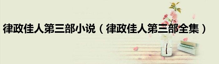 律政佳人第三部小说(律政佳人第三部全集)
