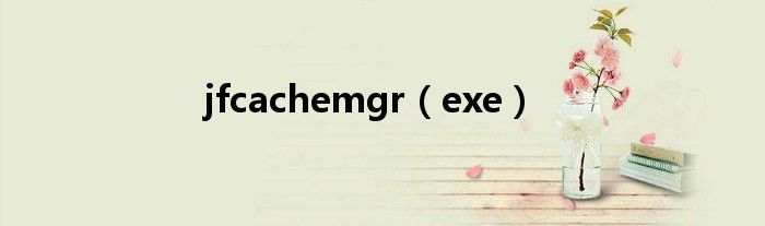 jfcachemgr(exe)