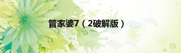 管家婆7（2破解版）