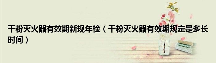 干粉灭火器有效期新规年检(干粉灭火器有效期规定是多长时间)