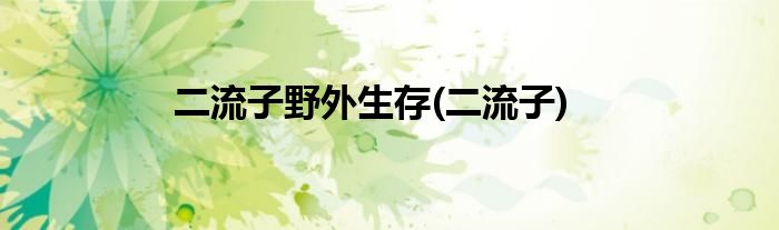 二流子野外生存(二流子)