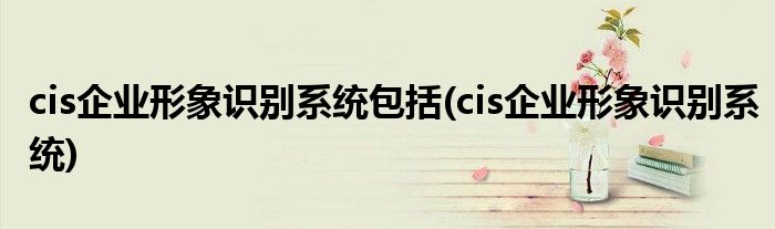 cis企业形象识别系统包括(cis企业形象识别系统)