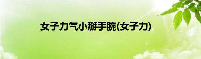 女子力气小掰手腕(女子力)