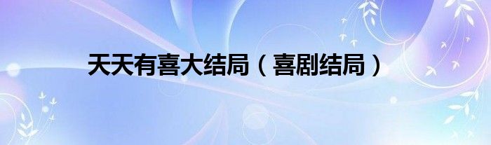 天天有喜大结局(喜剧结局)