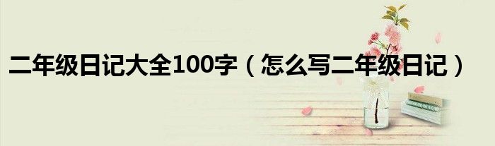 二年级日记大全100字(怎么写二年级日记)