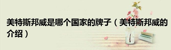 美特斯邦威是哪个国家的牌子(美特斯邦威的介绍)