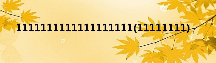 1111111111111111111(11111111)