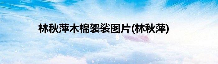 林秋萍木棉袈裟图片(林秋萍)