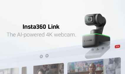 Insta360 Link是一款带有3轴云台的AI驱动4K网络摄像头