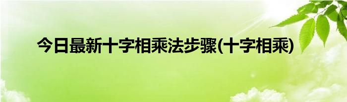今日最新十字相乘法步骤(十字相乘)