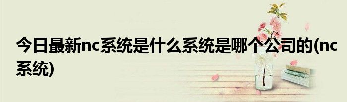 今日最新nc系统是什么系统是哪个公司的(nc系统)